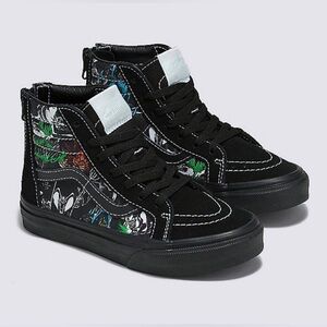 VANS - Boy - Disney Villains SK8-Hi Sneakers - Black Size 13.5